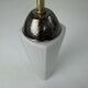 Antique brass and vintage opaline wall light
