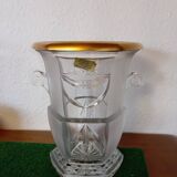 Lorraine Crystal Champagne Bucket with Gold Trim
