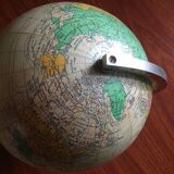 World map 1950s Girard and Barrere