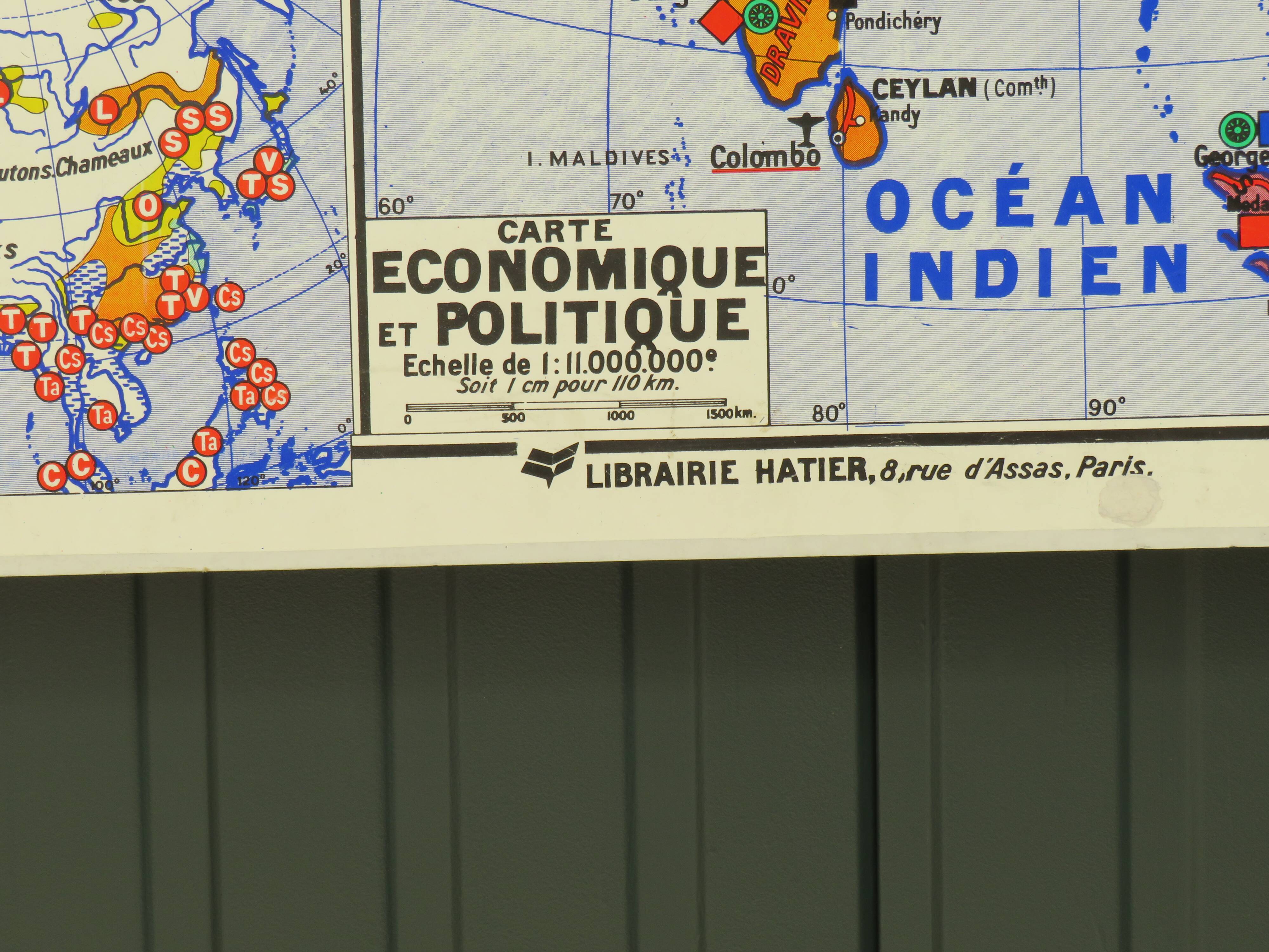 Old school map Asia No.22 - Jean Brunhes collection