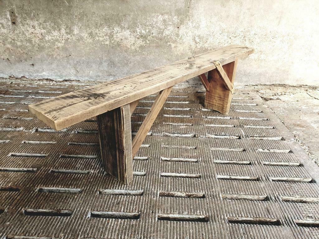 Old bench sidetable pine bench