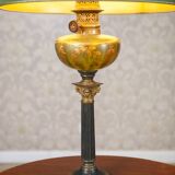 Vintage Pair of Table Lamps in a Classical Style with Decorative Bases and
