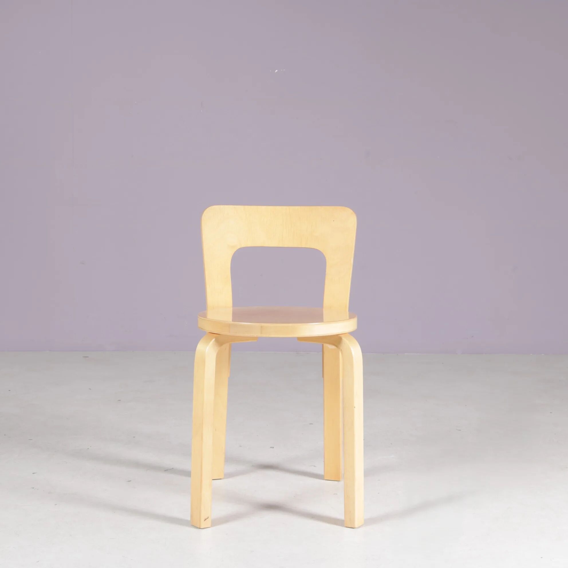 1950s Alvar Aalto pine wooden chair model: 65
