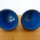 Italian Rimini Blue Ceramic Cachepots by Aldo Londi for Bitossi, 1960s, Set of 2