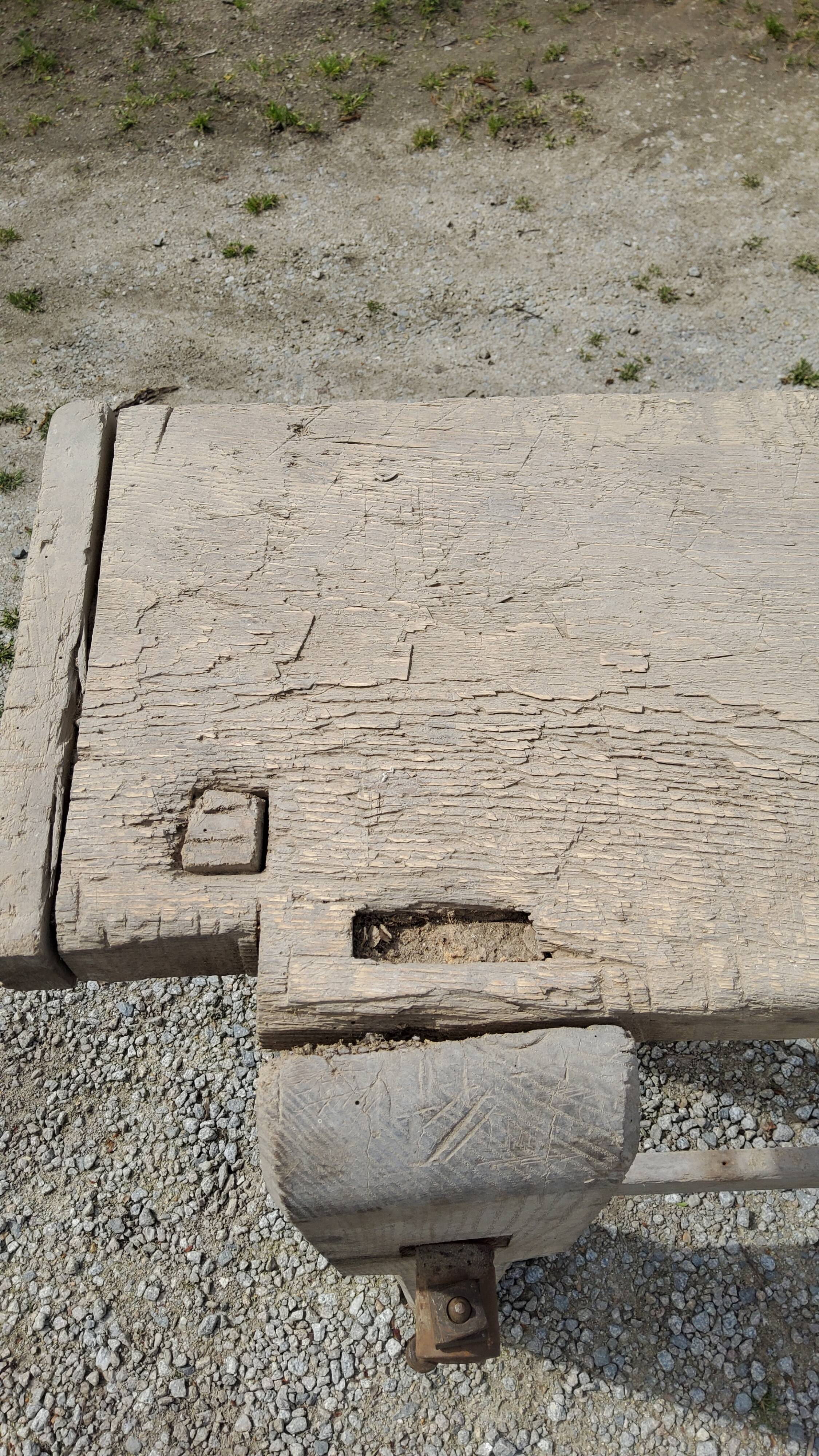 Old wooden workbench 126cm