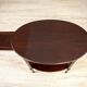 Early 20th Century English Walnut Oval Coffee Table, 1950s