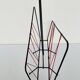 Vintage black metal magazine rack circa 19