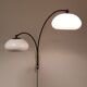Space Age mushroom doublet arc wall lamp with , Dijkstra 1970s
