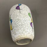 Super Colorful Fat Lava Pottery "575 25" Vase by Bay Ceramics, Germany, 1950s