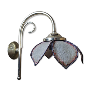 Applique abat jour nacre fleur
