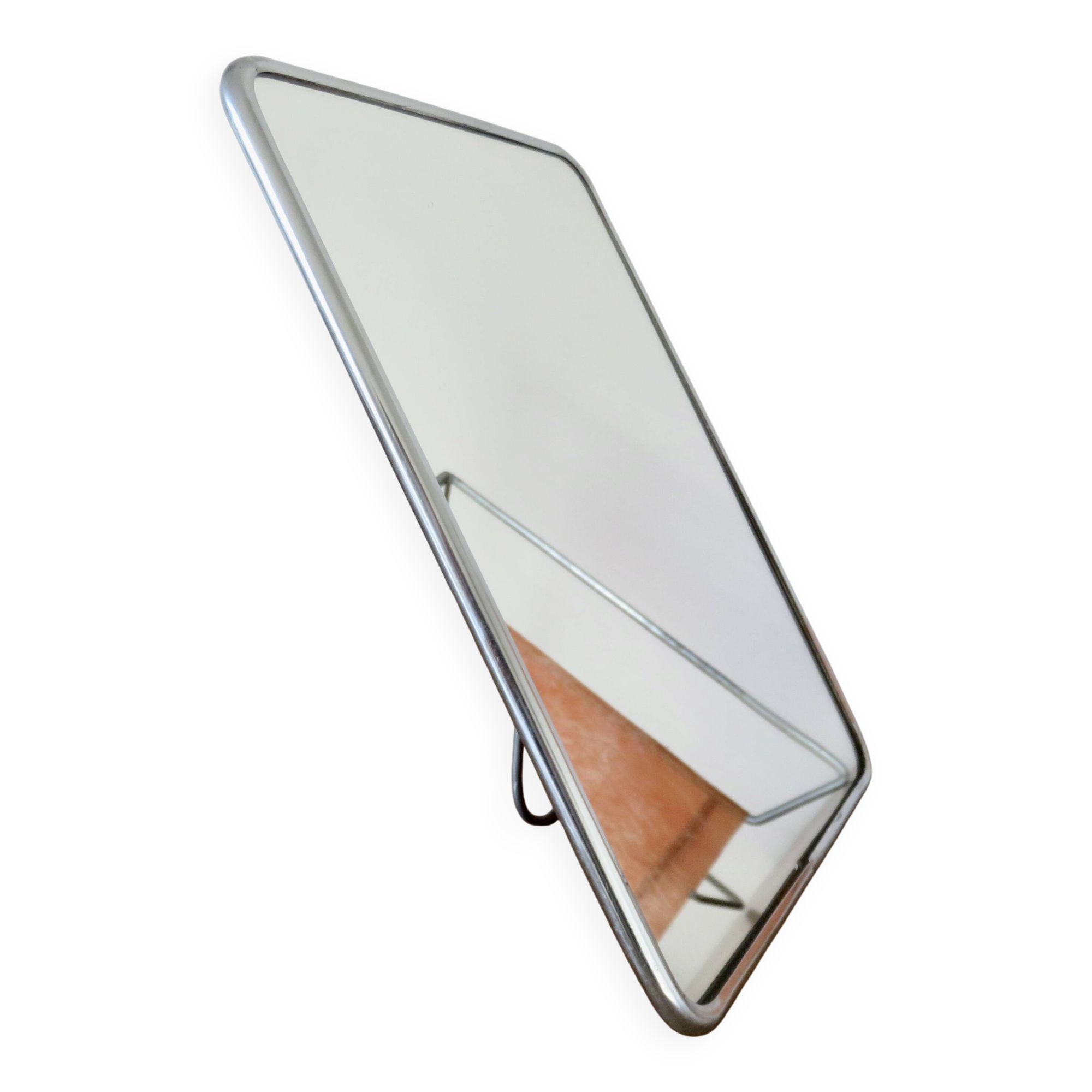 Vintage barber's or hairdresser's mirror, for standing or hanging, from the 1950s-60s.
