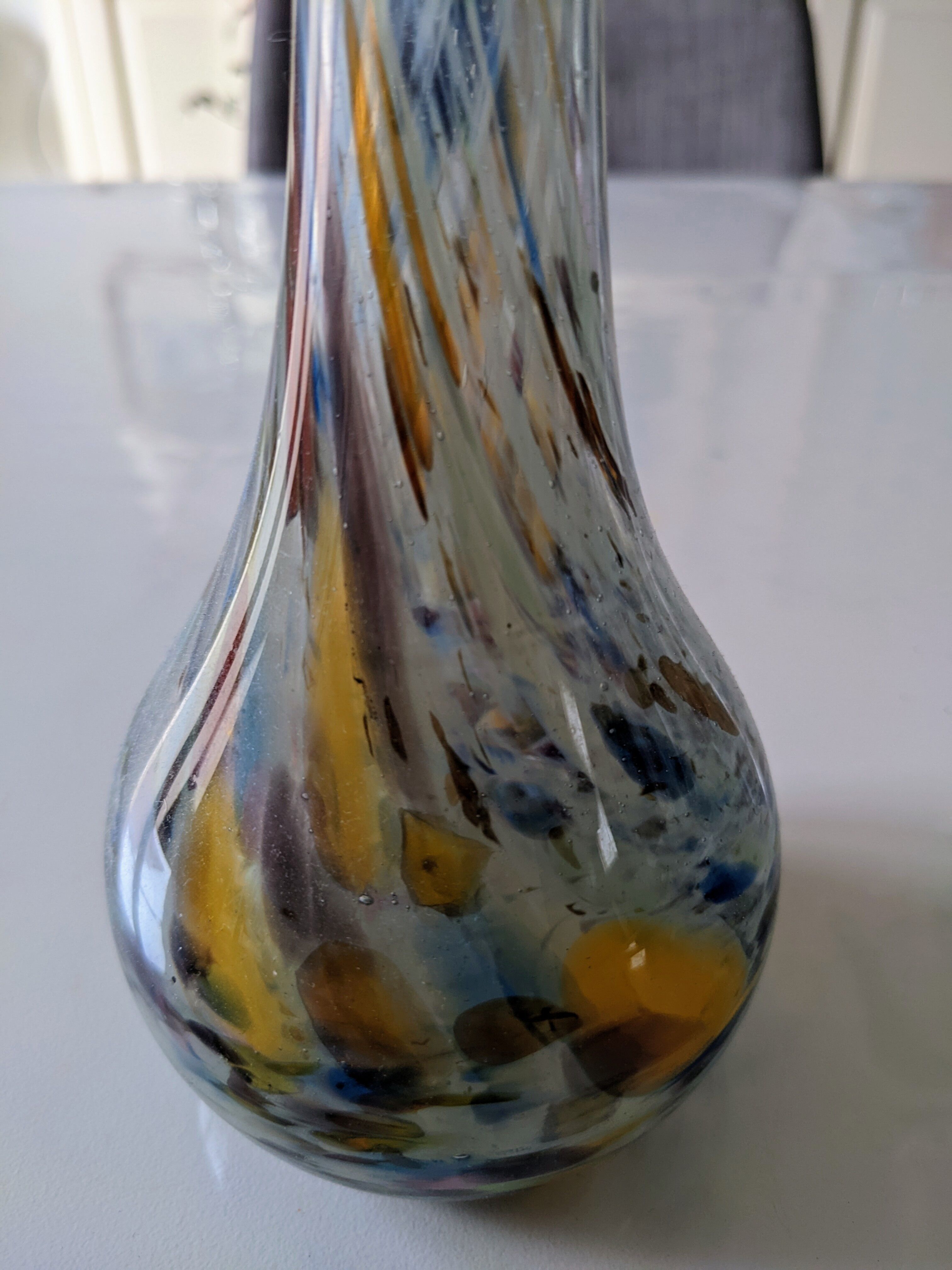 Vintage blown glass vase