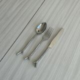 18 metal cutlery sets, branch design