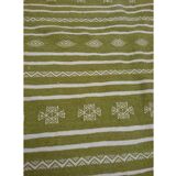 Tapis vert et blanc 220x140cm