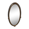 Miroir ovale en polychromé
