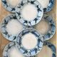 Rare dessert plates Terre de Fer Choisy le Roi, birds.