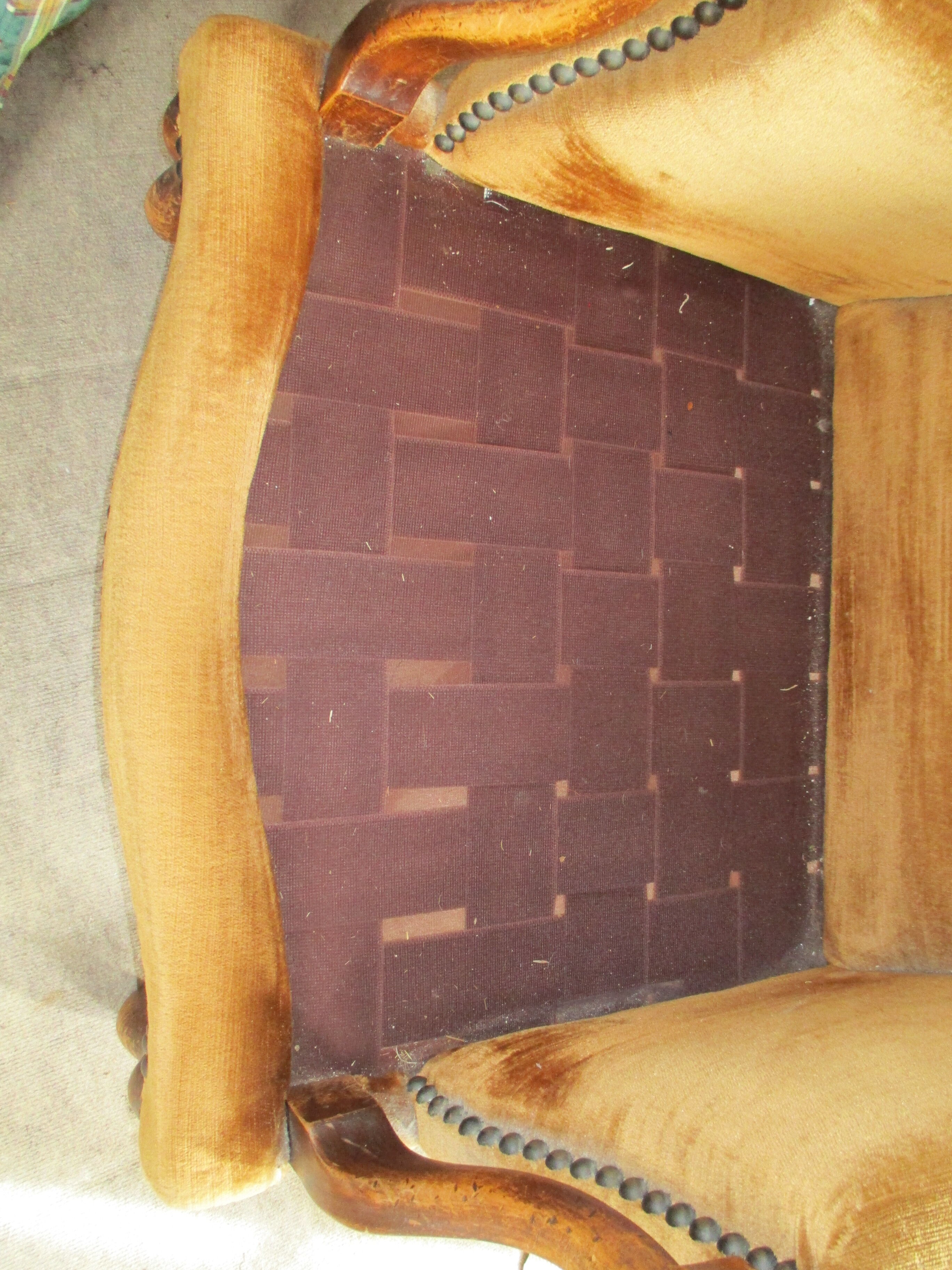 Lot de 2 fauteuils style Louis XIII