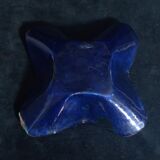 Two vintage enamelled copper tidies