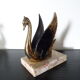 Serre-livres cygnes art déco