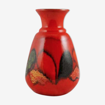 60 years red vase