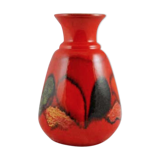 60 years red vase