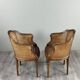 Pair of caned armchairs in Louis XVI style, 19th century