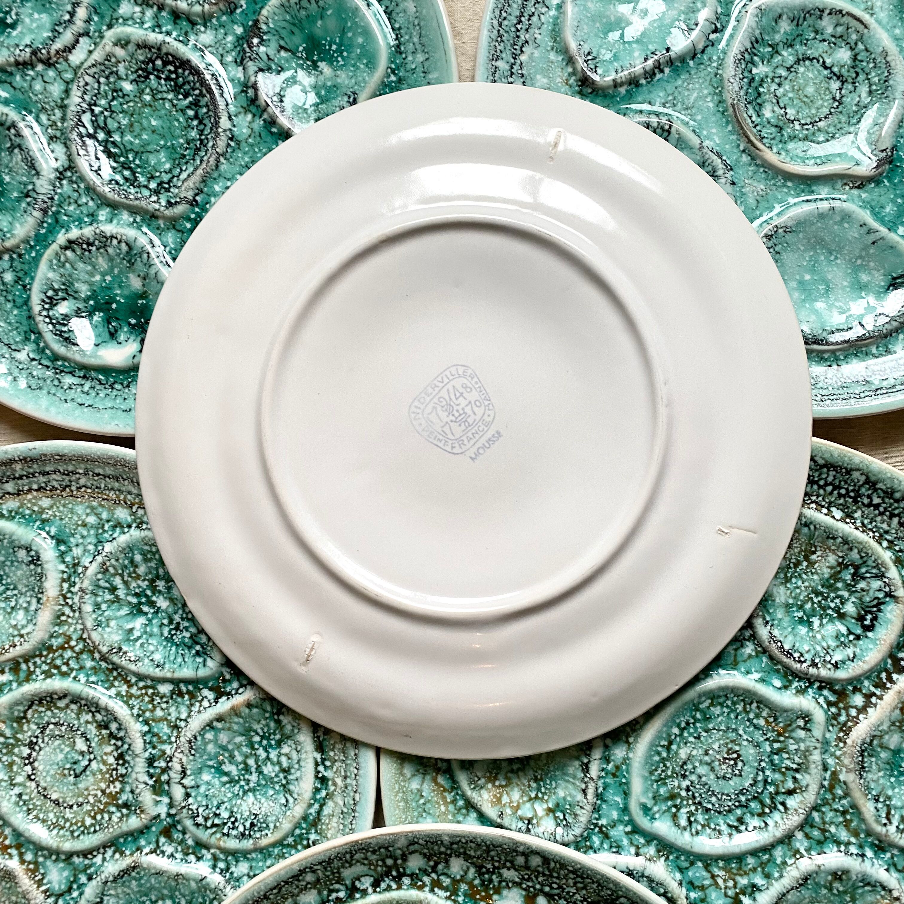 Niderviller oyster plates x12