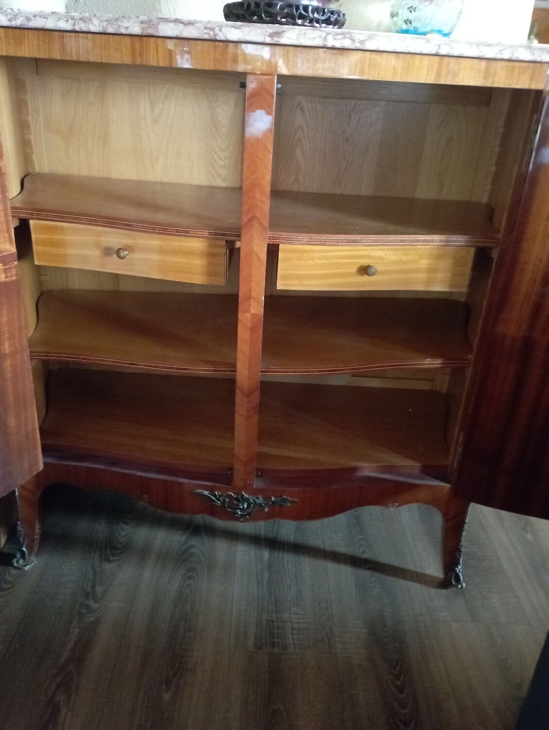 2-door marquetry cabinet