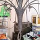 Antique wrought iron chandelier – 12 lights – decorative piece of character