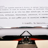 Machine à écrire Remington Monarch De Luxe crème révisée ruban neuf