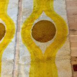 Paire de beaux tapis hollandais Space age / 130x70