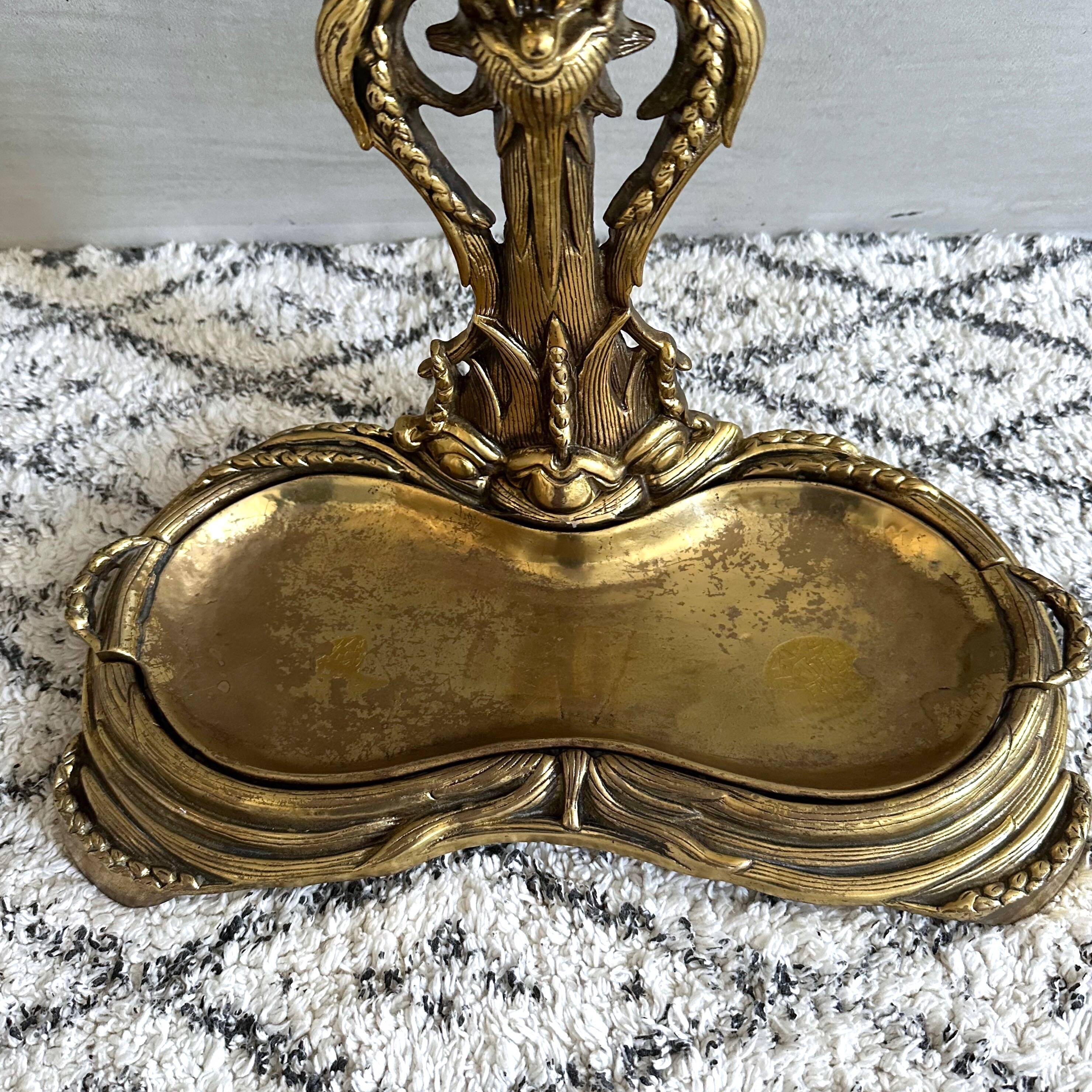 Antique Brass Umbrella Stand / Umbrella Holder