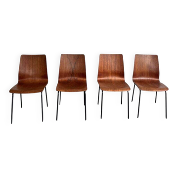 'Euroika' set of 4 chairs – Friso Kramer for Auping