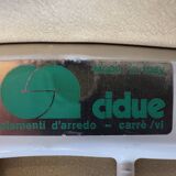 Set of 4 vintage CIDUE chairs – yellow leather – Italy