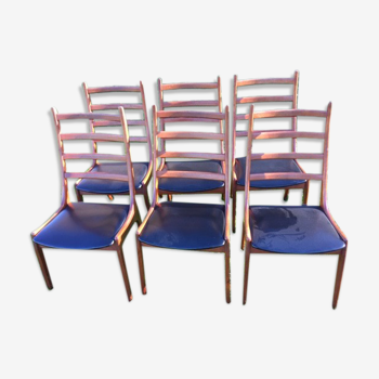 Lot de 6 chaises de Kai Kristiansen