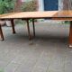 Art Nouveau extendable table in walnut from the 1900s, Nancy school.