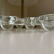 Glass candle holder Pukeberg Staffan Gellerstedt Sweden 1970s