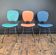 Trio de chaises vintage, meubles sièges anciens design