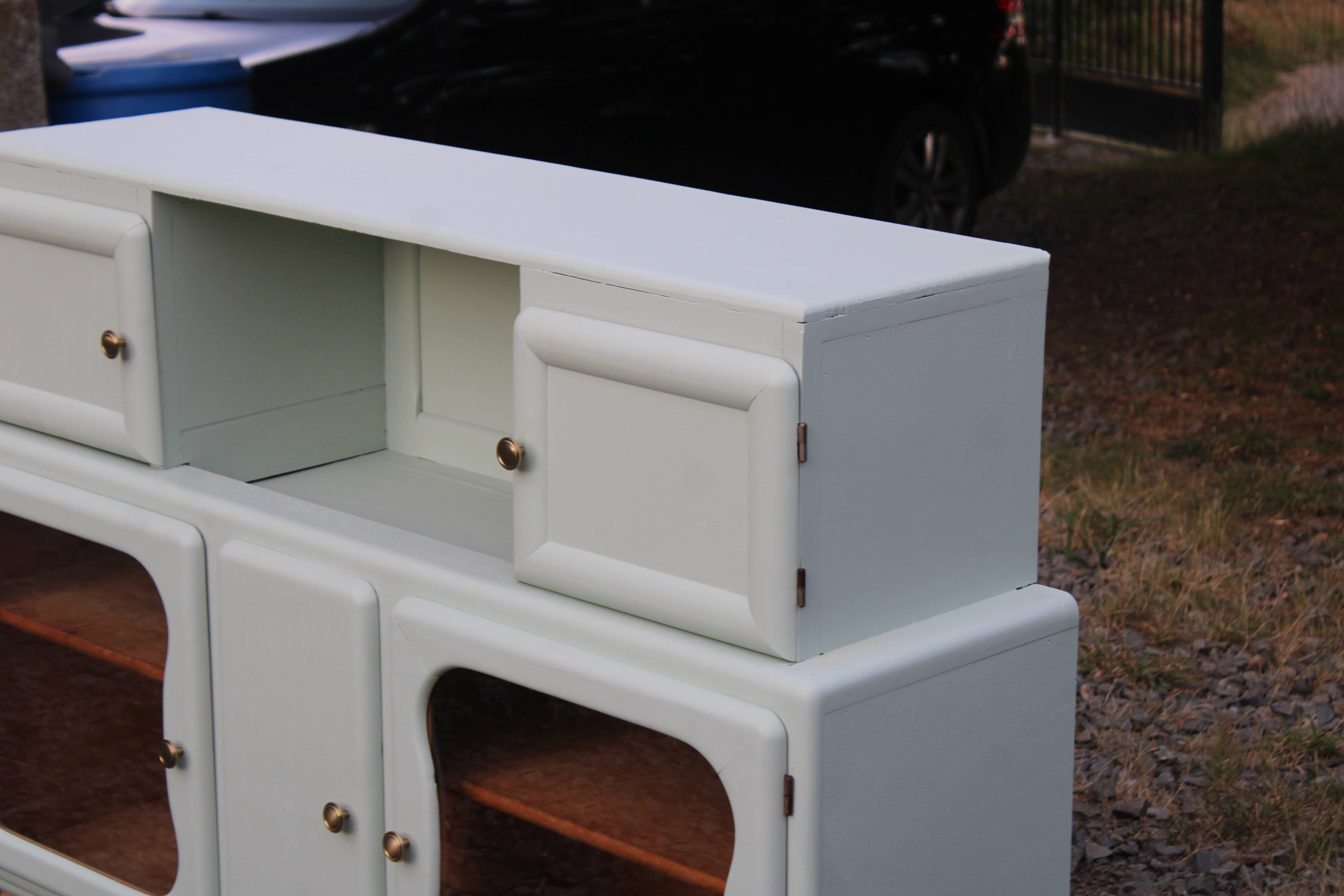 Renovated vintage buffet – Celadon Green Libéron