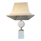 Barber lamp in travertine