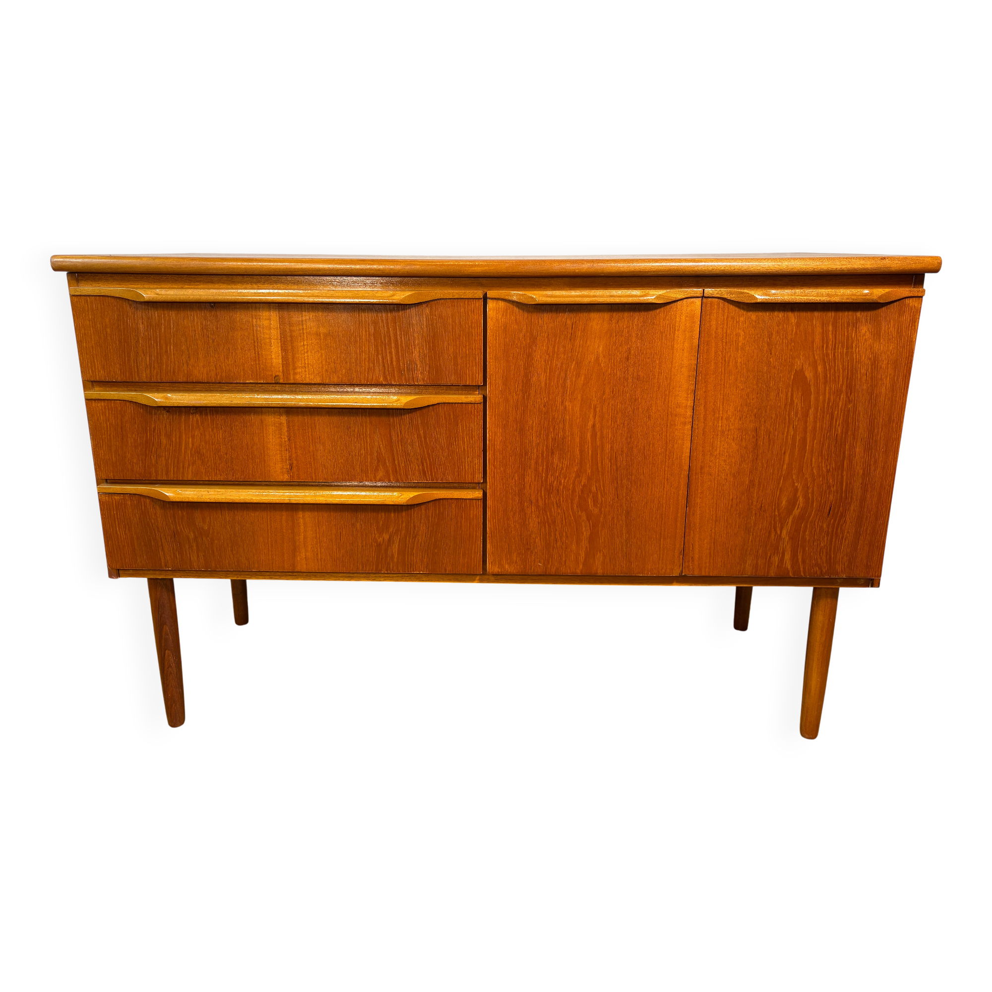 Mid-Century Retro Vintage Teak Sideboard by Sakol 1960   Danish Design Infl
