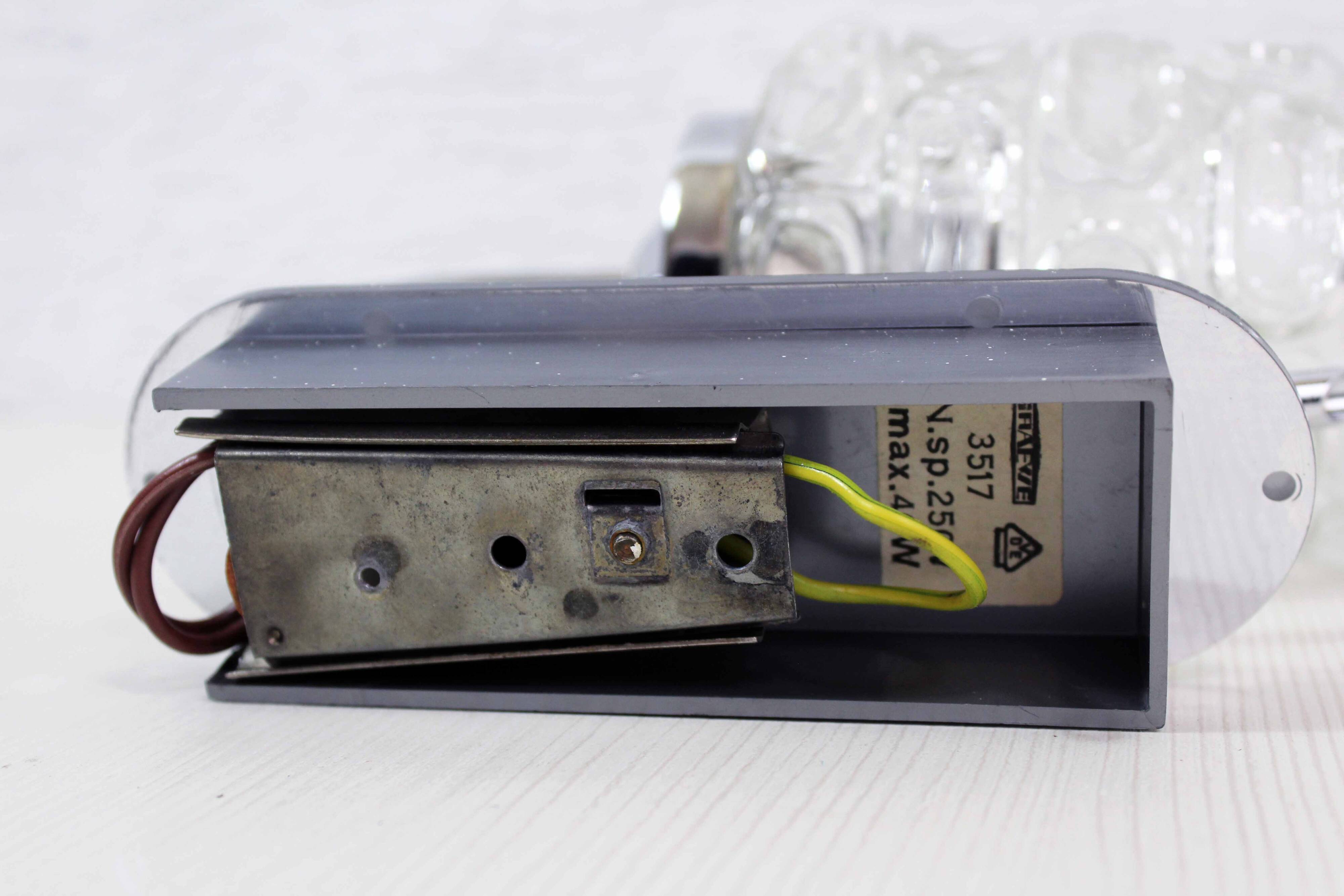 Vintage glass wall lamp