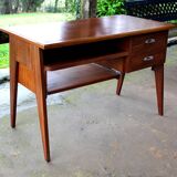 Scandinavian teak desk from the 60s, vintage design