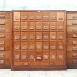 Meuble d'apothicaire de métier en sapin 53 tiroirs