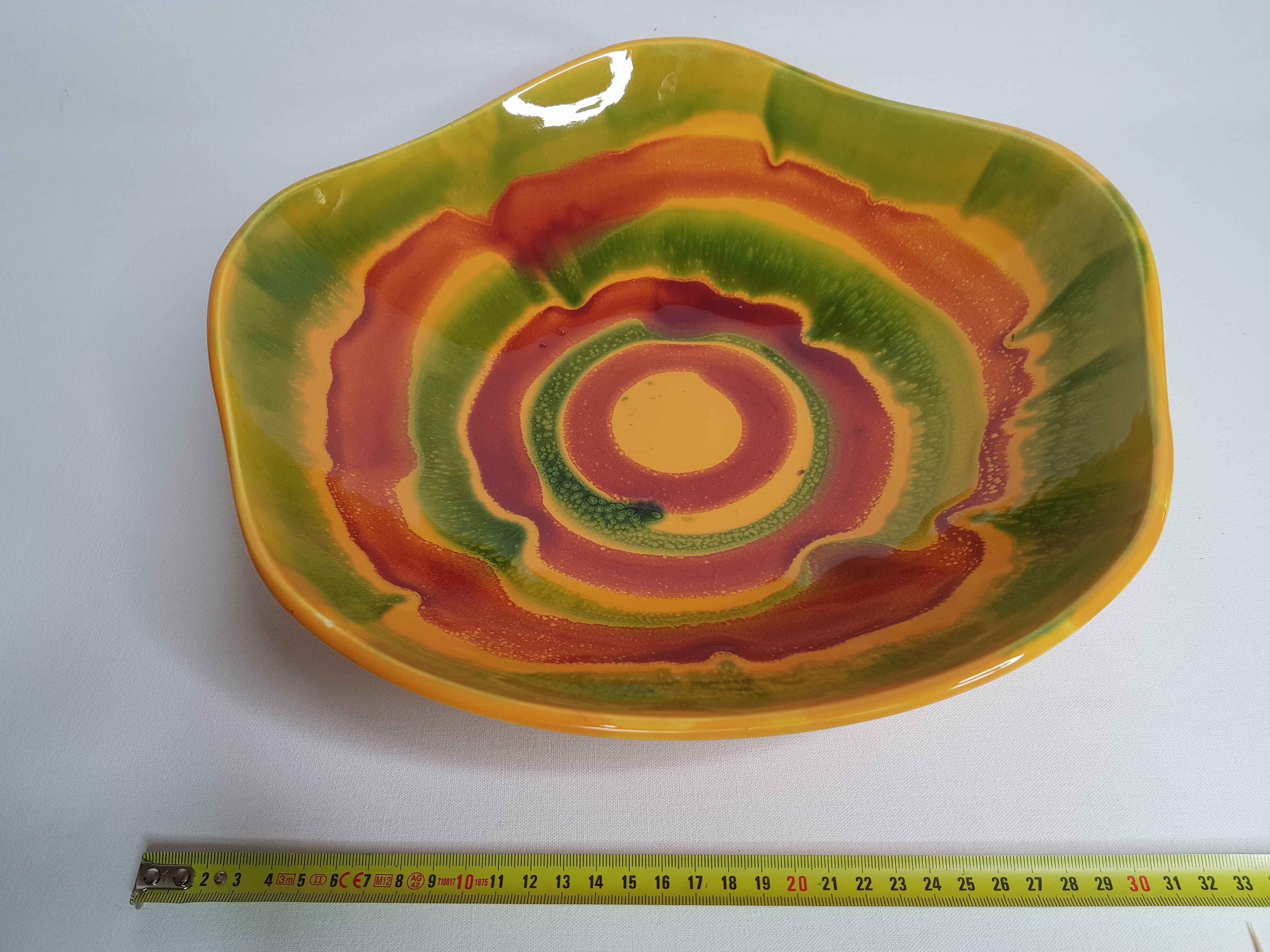 Coloured fruit cup "Flamenco" 33 cm