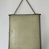 Large vintage barber's triptych mirror 1960