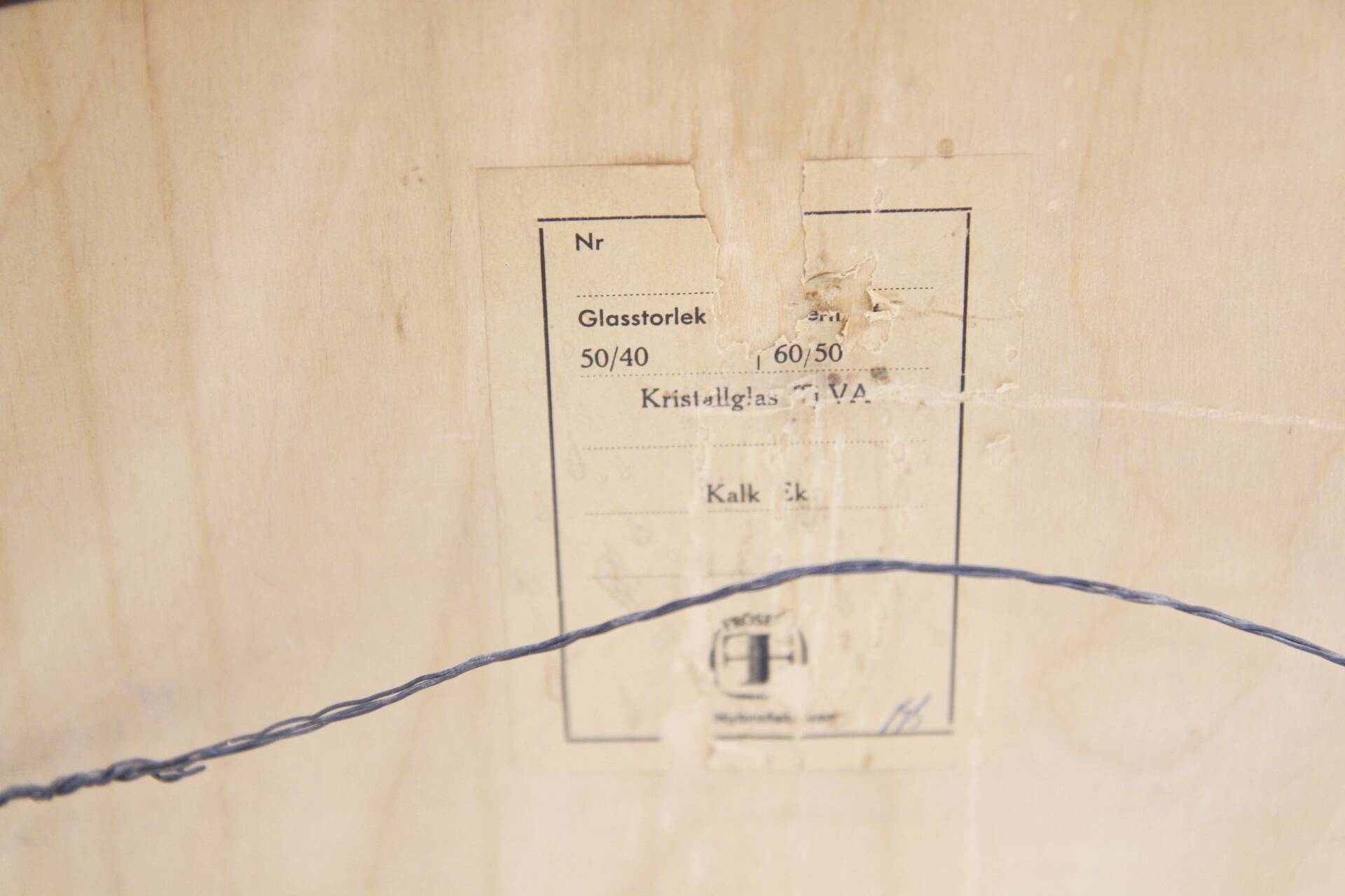 Scandinavian oak mirror, 50x60cm, Nybrofabriken, Sweden, 1960