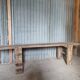 Superb wabi-sabi bed bench...