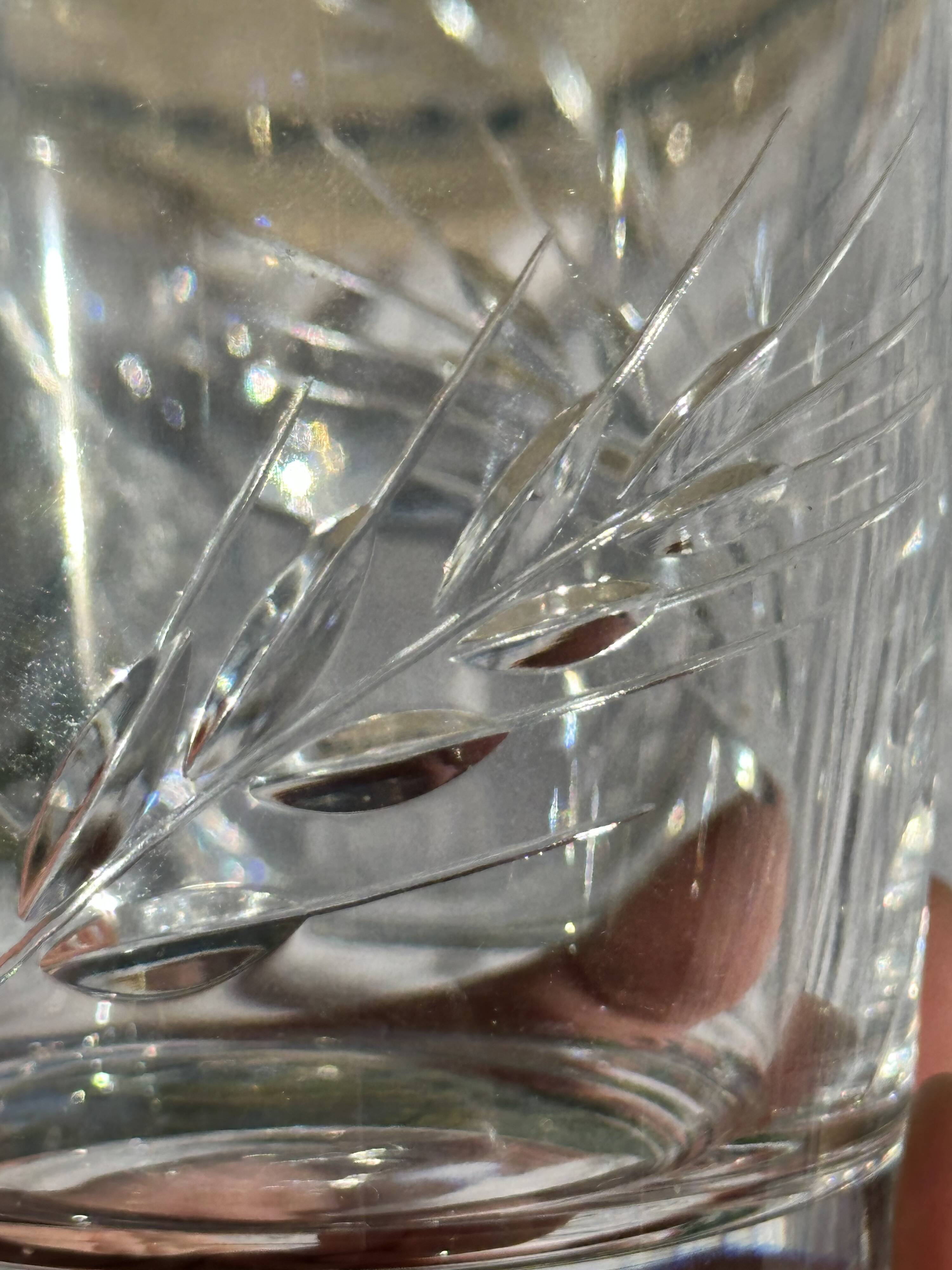 Set of Three 30cl Vintage Crystal Whisky Glasses // Epi Model // Art d