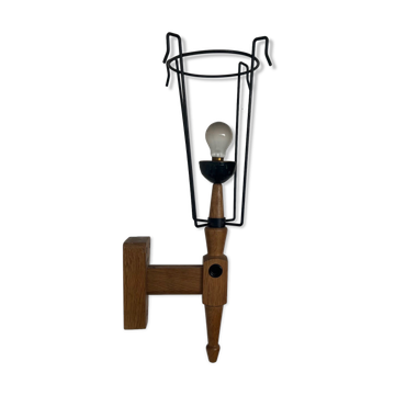 Guillerme et Chambron oak single wall light